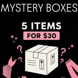 Mystery Box 5 for $30 Dress Jeans Blouse Skirt Jewelry